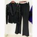 Women's Clothing fashion new heavy duty nail beads diamond slim fit suit jacket flared trousers suit two pieces_ecoleips.com