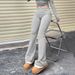 Voya Hot-selling 2026 European And American Women's Sexy Hot Girl Slim-fit Knitted Design Wide Slimming Cuffed Long Pants Skinny-flared Long Pants
_ecoleips.com