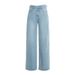 Xinge Light Colored Wide Jeans For Women With A Loose And Slimming Fit, High Waist New Summer American Straight Leg_ecoleips.com