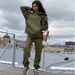 Women's Clothing Autumn And Winter New Women's Clothing Hooded Large Pocket Solid Color Loose Casual Sweater Trousers Two Piece Set_ecoleips.com