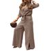 A Lady's Long-Sleeved Shirt Pocket With A Long Hemline And Breasted Buttons In A Solid Color_ecoleips.com