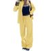 DiYun European American Casual Vacation Long-sleeve Shirt Straight Pants Set Women's Clothing 2025 Autumn And Winter_ecoleips.com