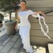 European And American Style Women's One Shoulder Pleated Slim Dress Solid Color Summer Fashion Personality Wholesale_ecoleips.com
