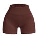 Cross-border Butt-lifting Three-point Yoga Shorts, High-waisted Fitness Elastic Pants, Seamless Peach-butt Casual Shorts_ecoleips.com