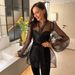2025 Spring European And American Y2K Sexy Black Sheer Mesh Shirt Women, Unique Bubble Long Sleeve Blouse For Layering_ecoleips.com