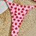 Women's Clothing New Swimsuit Sexy Slim Backless Strawberry Printed Briefs Bikini_ecoleips.com