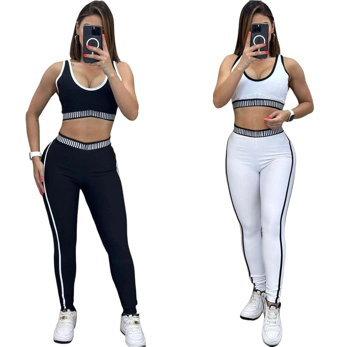 Summer Fashionable Casual Adjustable Sleeveless Vest Women's Fitness Slimming Exercise Yoga Set New J5148_ecoleips.com