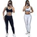 Summer Fashionable Casual Adjustable Sleeveless Vest Women's Fitness Slimming Exercise Yoga Set New J5148_ecoleips.com