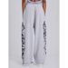 Women's Clothing Retro Street Style Loose Wide Leg Sweatpants Trendy Print Casual Trousers Fashion_ecoleips.com