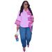 Women's Casual Patchwork Long Shirt Loose Plus Size Irregular Top European American Style Summer New_ecoleips.com