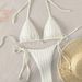 Women's Clothing New Sexy Bikini Split Swimsuit Two Piece Drawstring Backless_ecoleips.com