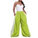 Women's Clothing Fashion Casual Color Matching Wide Leg Pants_ecoleips.com