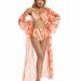 Women's Three Piece Swimsuit Style Striped Print Cover Up Sun Protection Foreign Trade_ecoleips.com