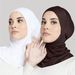 Women's Clothing Multi Color Breathable Neck Protection High Elastic Bottoming Hat Hijab Scarf Pullover Headscarf_ecoleips.com