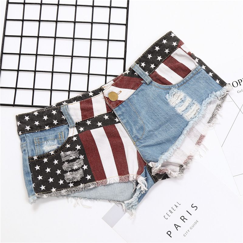 2025s New Summer Low Waist Denim Sexy Beach Hot Pants Nightclub Women's Ripped Ultra Shorts_ecoleips.com