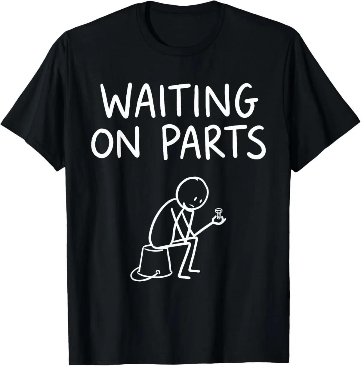 Women's T-Shirts Waiting On Parts Funny Mechanic Handyman Humor T-Shirt_ecoleips.com