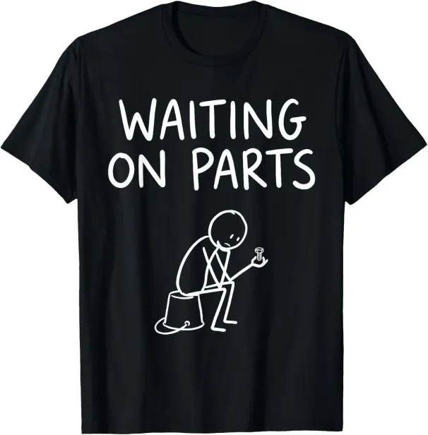 Women's T-Shirts Waiting On Parts Funny Mechanic Handyman Humor T-Shirt_ecoleips.com