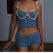 Women's Clothing Spring And Summer New Fashion Sexy Solid Color Navel Baring Sling Beaded Top Short_ecoleips.com