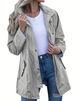 Women’s Waterproof Windbreaker Jacket – Slim Fit Hooded Raincoat For Outdoor & Commuting (S/M/L/XL/XXL, Black/Navy/Gray/Yellow/Army Green)_ecoleips.com