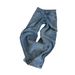 Heavy-Duty Rhinestone Jeans – High-Waisted Straight-Leg Pants For Women, Plus Size & Petite Friendly, Summer Light Blue Washed Denim_ecoleips.com
