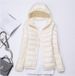 Lightweight Women's Hooded Down Jacket Slim Fit Plus Size Trendy Autumn Winter Outerwear Casual Elegant Fashion_ecoleips.com