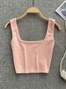 Tank Top Women Sexy Backless Y2k Top Slim Fit Bottoming Blouse Solid Crop Top Sleeveless Camis Mujer_ecoleips.com