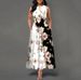 New Women's Clothing 2022 European And American Cross-Border Summer Printed V-Neck Sleeveless Long Dress_ecoleips.com