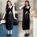 20025 Autumn New Korean Fashion Two-Piece Maternity Sweater Dress_ecoleips.com