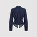 Waist-Defining Denim Jacket With Detachable Belt – Effortless Chic For Global Citizens (Versatile Blue Blazer,Seasonal Staple)_ecoleips.com