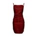 Verve 2025 Sexy Nightclub Party With Rhinestones, Pleated Bodycon Strap Dress For Women_ecoleips.com