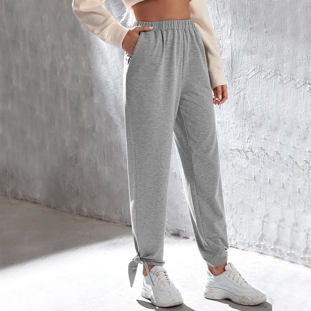 Voya 2026 European And American Spring/Summer Ins Trendy Loose Fashionable Straight-Leg Gray Casual Pants Women's Sweatpants_ecoleips.com