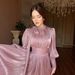 Women's Clothing Autumn And Winter New Women's Clothing Middle East Hot Diamond Long Robe Swing Evening Dress_ecoleips.com