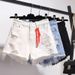 Women's High Waisted Denim Shorts Summer 2024 Style Loose Fit Ripped Slimming Versatile Wide Leg A-Line Hot Pants_ecoleips.com