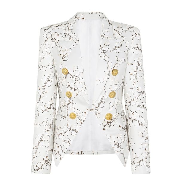 Women's Slim Fit Printed Long Sleeve Blazer For Office & Casual Wear - Modale Fabric, Elegant & Stylish_ecoleips.com