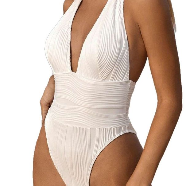 Women's Clothing One Piece Swimsuit Female Hot Spring Vacation Beach Dress Suit_ecoleips.com