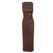 Women's Clothing Tight Pleated Sexy Fashion Unrepaired Round Neck Hip Leather Dress_ecoleips.com