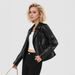 Long-term Stock, Custom Design And Pattern Making, Autumn Women's Short Leather Jacket, Commuter Style, Cross-border_ecoleips.com