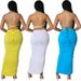 Y1141 Nightclub Women's Clothing Solid Color Sexy Hollow Out Split Tie Backless Two-Piece Set_ecoleips.com