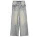 American-style High Street Straight-leg Jeans For Women, 2025 New Model, Light Blue, Stylish Design, Slimming,_ecoleips.com