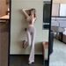 2025 Summer New Irregular Short Camisole Top + Skinny Long Pants Women's Two-Piece Set_ecoleips.com