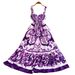 Blue And White Porcelain Print Strapless Suspender Dress V Neck European American Style with Bra Pads Slimming Waist Ruffled Hem_ecoleips.com