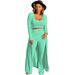 High-Stretch Ribbed 3-Piece Womens Lounge Set Casual Sportswear Multiple Colors Plus Size_ecoleips.com