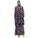 Plus Size Casual Loose Dubai Ethnic Style Long Headscarf And Robe Two-Piece Set_ecoleips.com