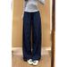 Women's High-Waisted Straight Leg Pants Quick Drying Slimming Loose Fitting American Style Workwear Casual Trousers for Summer_ecoleips.com