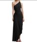Women's Clothing New One Shoulder Oblique Collar Pleated Hollow Dress Skirt_ecoleips.com