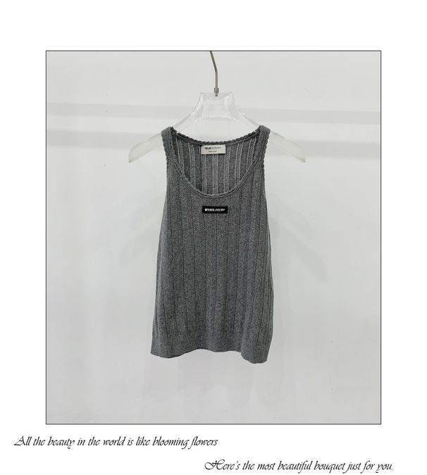 M High-quality Miu-style Elegant And Slim-fitting Inner Vest Summer Top, Nanyou High-end Women's Clothing_ecoleips.com