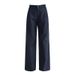 Aria Basics Zhengzhou Quality Women's Clearance Sale High Waist Slimming Denim Straight Casual Versatile Floor-Length Pants Fan_ecoleips.com