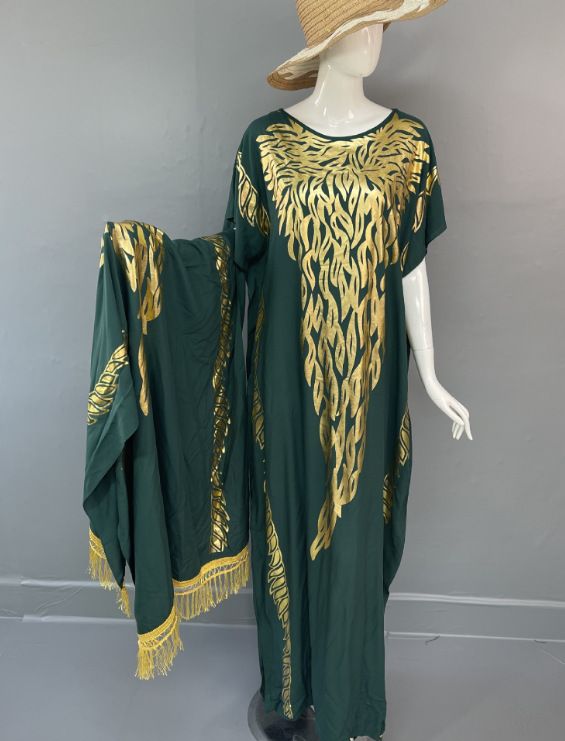 Muslim Abaya Dress Set Versatile Ethnic Style Street Fashion Spring Summer_ecoleips.com