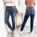 Women’s Clothing fashion jeans slim fit leg high waist slim feet elastic lengthened nine point pants for women_ecoleips.com