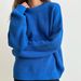 Oversized Longline Sweater – Soft Acrylic-Spandex Blend, Classic Round Neck Pullover With Relaxed Fit, Minimalist Solid Color Knit Top For Women_ecoleips.com